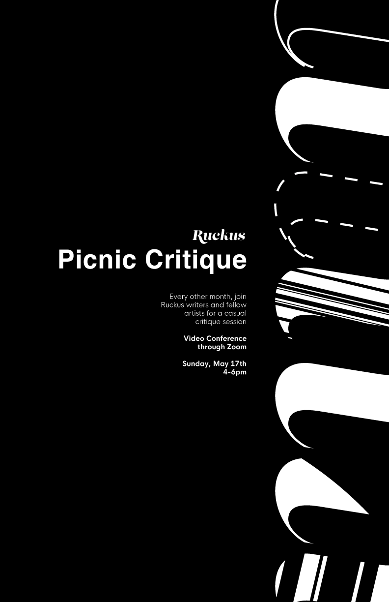 past event poster for a gathering titled picnic critique